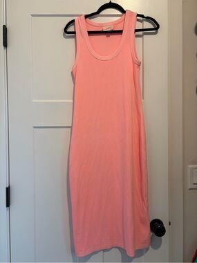 Universal Thread Sleeveless Midi Tank Dress in Coral Pink